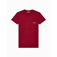 Emporio Armani T-Shirt Uomo MEGALOGO Girocollo Rosso L Slim Fit