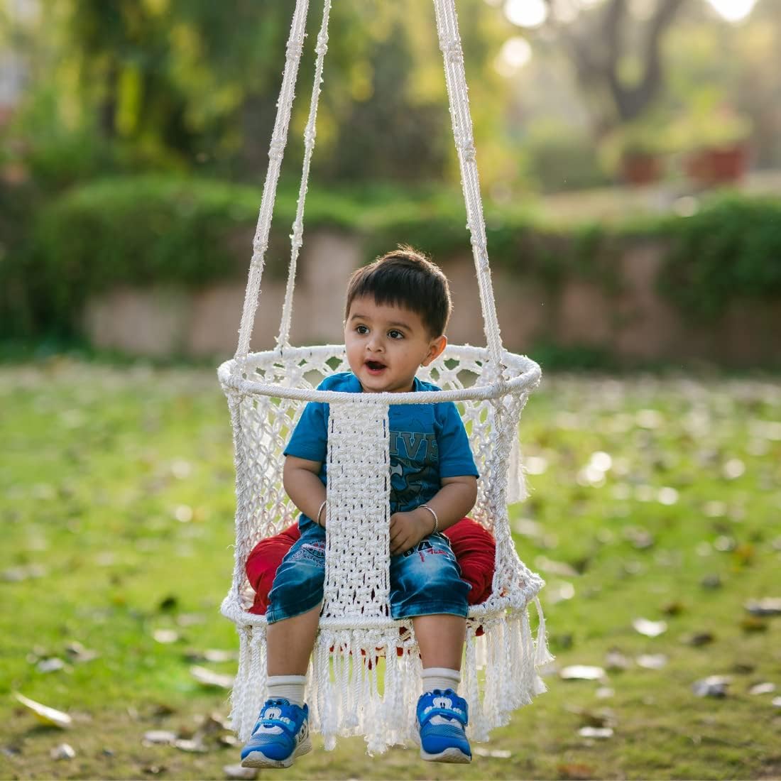 Patiofy Cotton Round Baby Swing/Jhula For Kids/Swing For Kids For Home