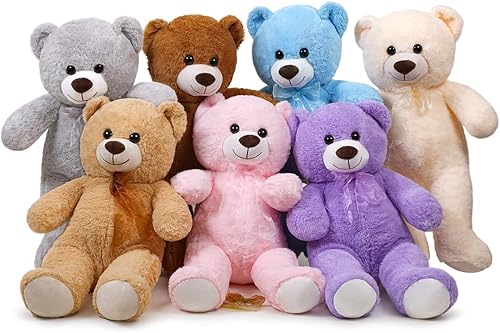 Miniatura 6 de SNOWOLF Oso de peluche de 15.7 pulgadas (15.7 in), bonito juguete de peluche, regalo para niños y niñas, cumpleaños, Navidad, día de San Valentín,