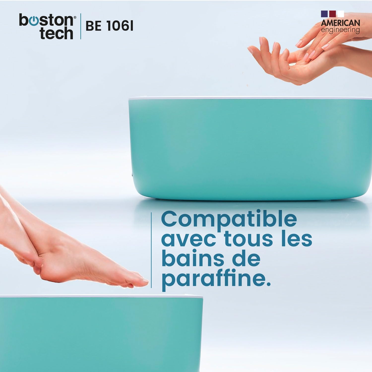 Cire de Paraffine pour Mains et Pieds Boston Tech Rééducation antioxydante + Traitement de l’arthrite + Nourrit + Esthétique | Idéale pour Tout Bain de Paraffine | 6 Blocs de 450 g (Lavande)