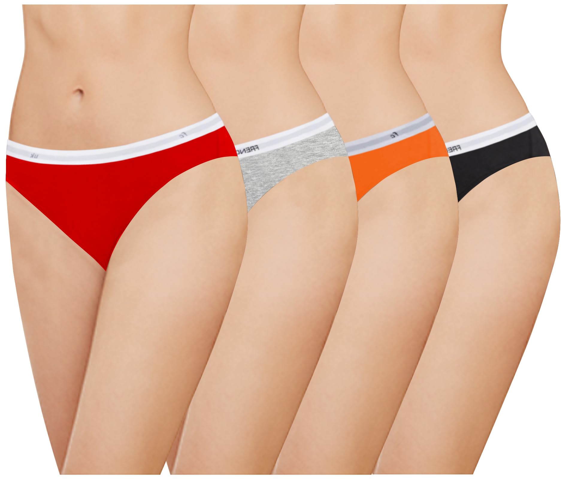 Women Stretchable Cotton Low Rise Thong Panty for Women Sexy G-String No Panty Lines Under Fitted Outfits Bikini Underwear Combo (Pack of Any Random Colours)