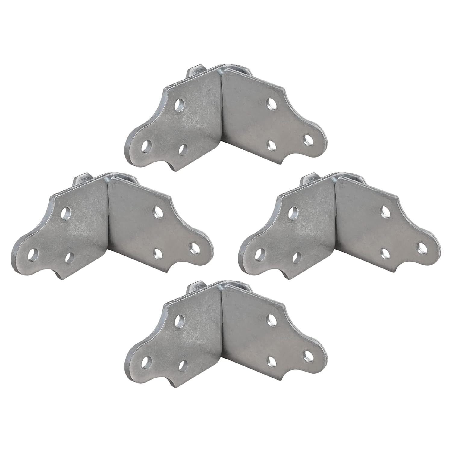 8 Sets Utility Trailer Wood Panel Side Corner Bracket, for Stake Body Latch Rack Gate Connector - 16 Pack, 8 Joints (8 Sets)