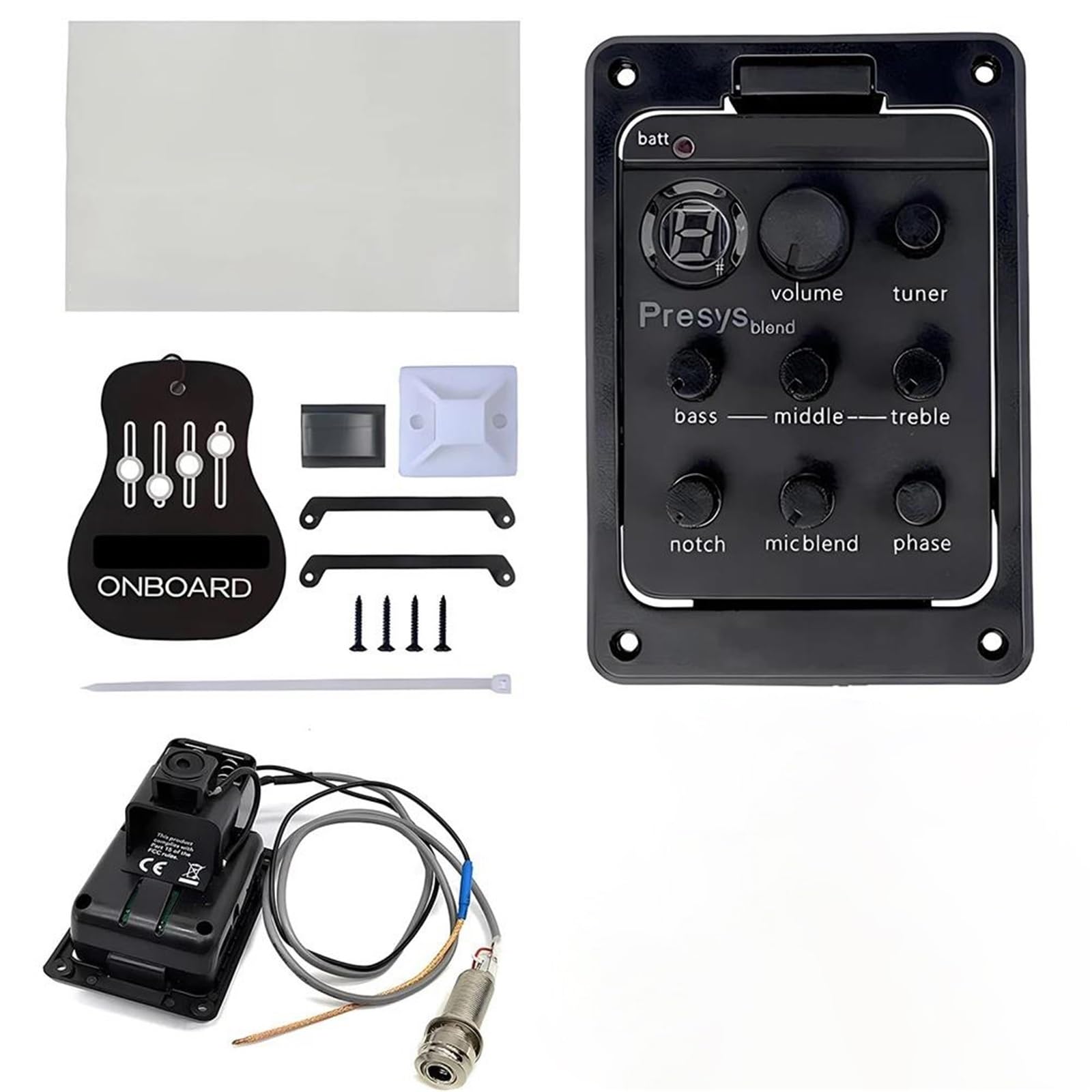 Przetwornik Do Gitary Acoustic Guitar Pickup Electric Box Box Do Przedwzmacniacza Wzmacniacz Gitary Gitarowej Profesjonalne Akcesoria Gitarowe