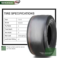 Vista 63 de WANDA One 18x7.50-8 Lawn Mower Cart Turf Tires P332 /4PR