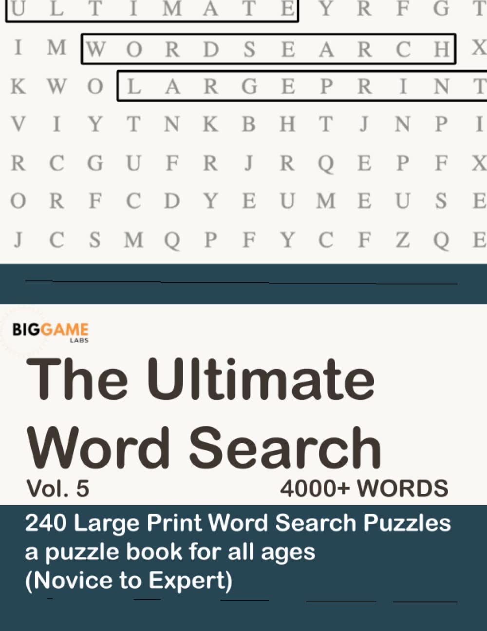 Buy The Ultimate Word Search Vol. 5: 240 large print word search ...