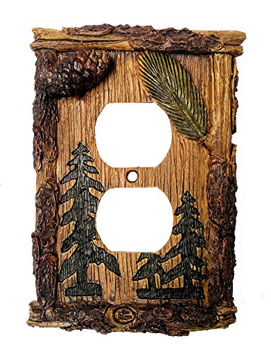 BLACK FOREST DECOR Rustic Cabin Decor Pinecone & Pine Tree