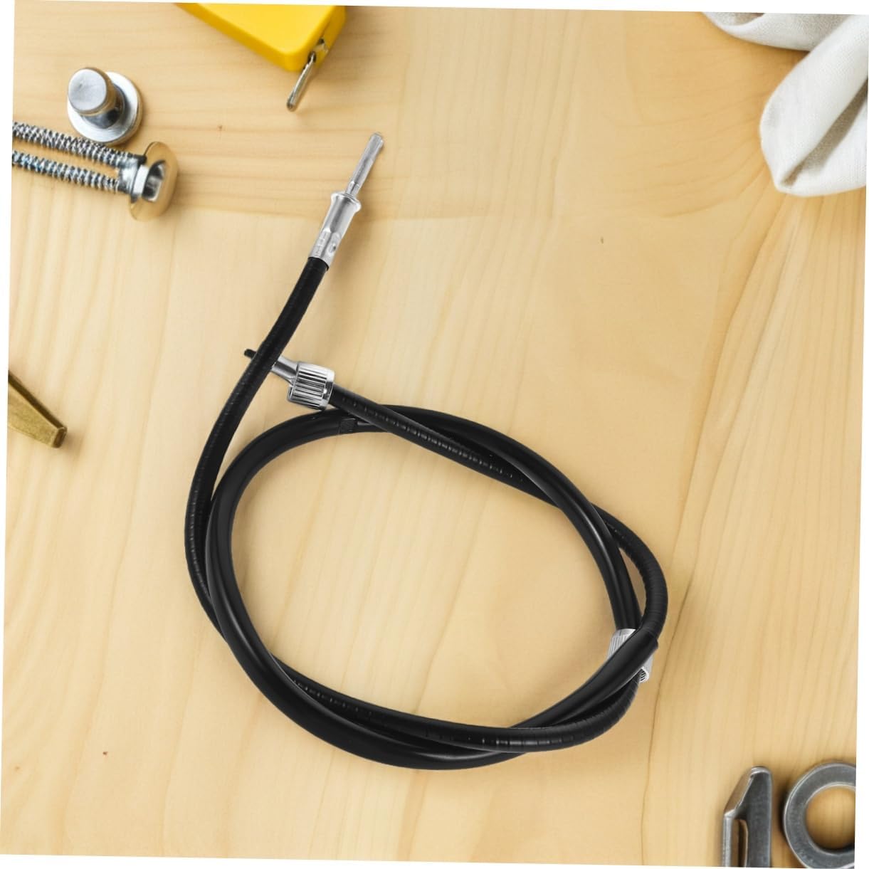 Milisten Motorcycle Speedometer Cable for Scooter Accurate Speed Measurement Accessory Easy Installation Compatible with Various Models Black