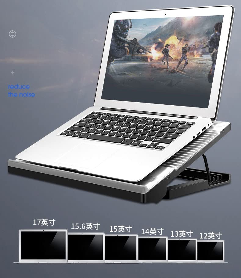 Base enfriadora para notebook ajustable 12-17 pulg miniatura 4