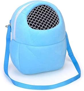 Hamsters Carrier Bag Portable Travel Backpack Breathable Outgoing Bag bonding Pouch for Small Pets Hedgehog, Hamsters, Sugar Glider, Chinchilla, Guinea Pig and Squirrel
