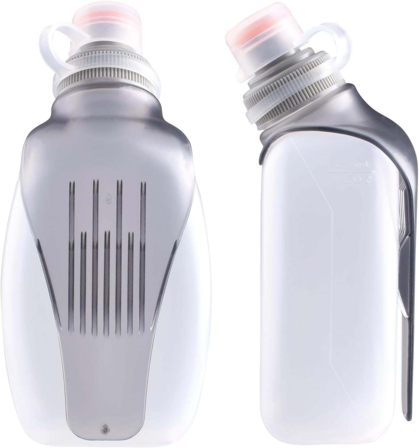 TRIWONDER Running Water Bottle Leakproof Small Hydration Flask for Sports Hiking Cycling, Fits Vest Pack Belt (250ml - 1 Pcs with Clip, Lid)