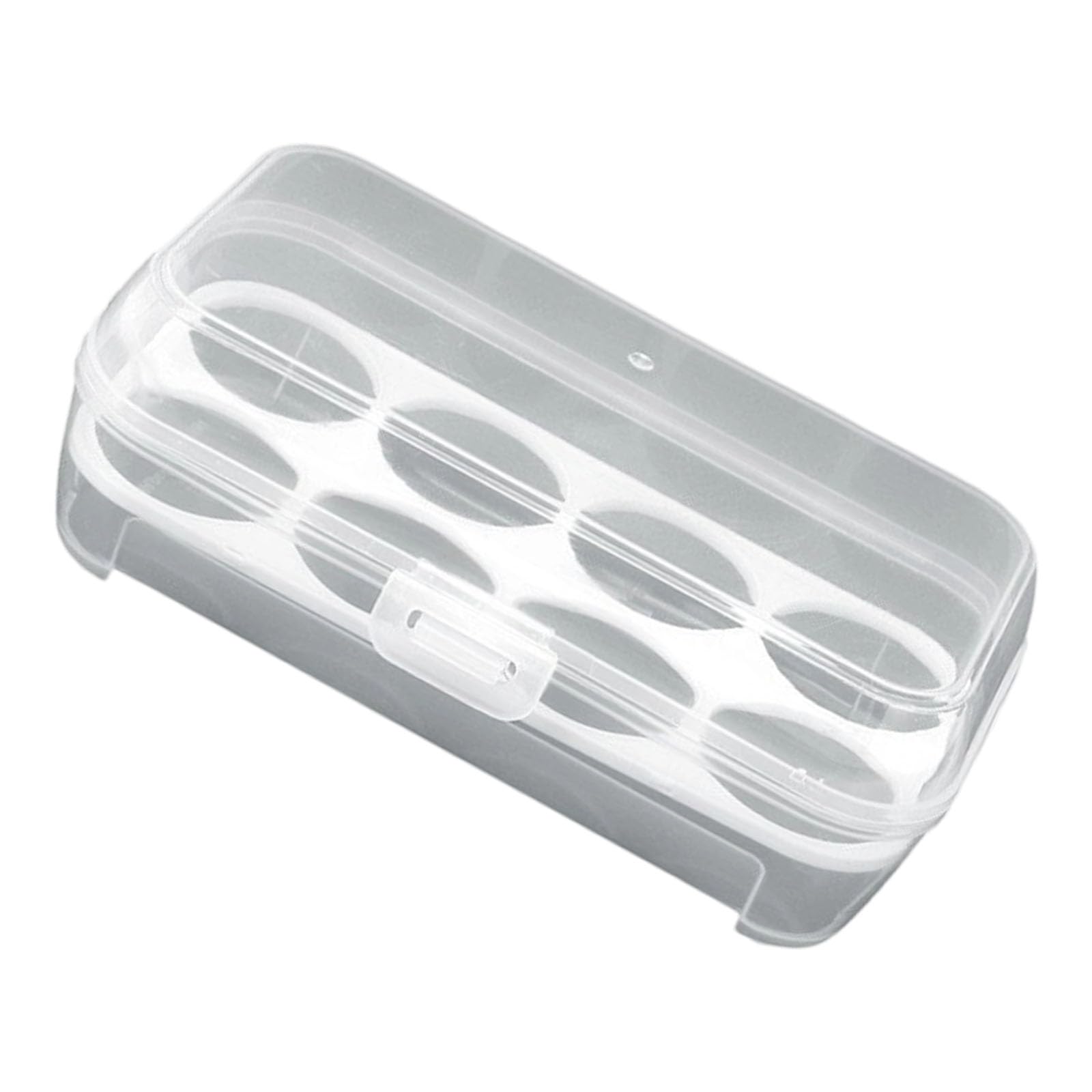Buxuaaaa Eggs Holder with Impacts Resistant Structure Clear Portable Container for Food Preservation Eggs Container for Camping