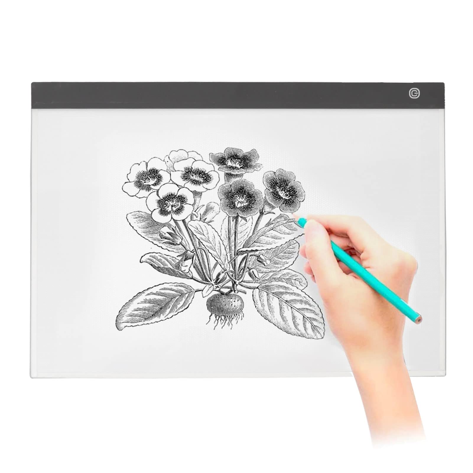 Tablero de Luz para Calco, Panel de Dibujo Tablero de Luz de Dibujo Acrílico LED Tablero de Luz de Pintura A3 Atenuación Continua Cable USB Protección para los Ojos Tablero de