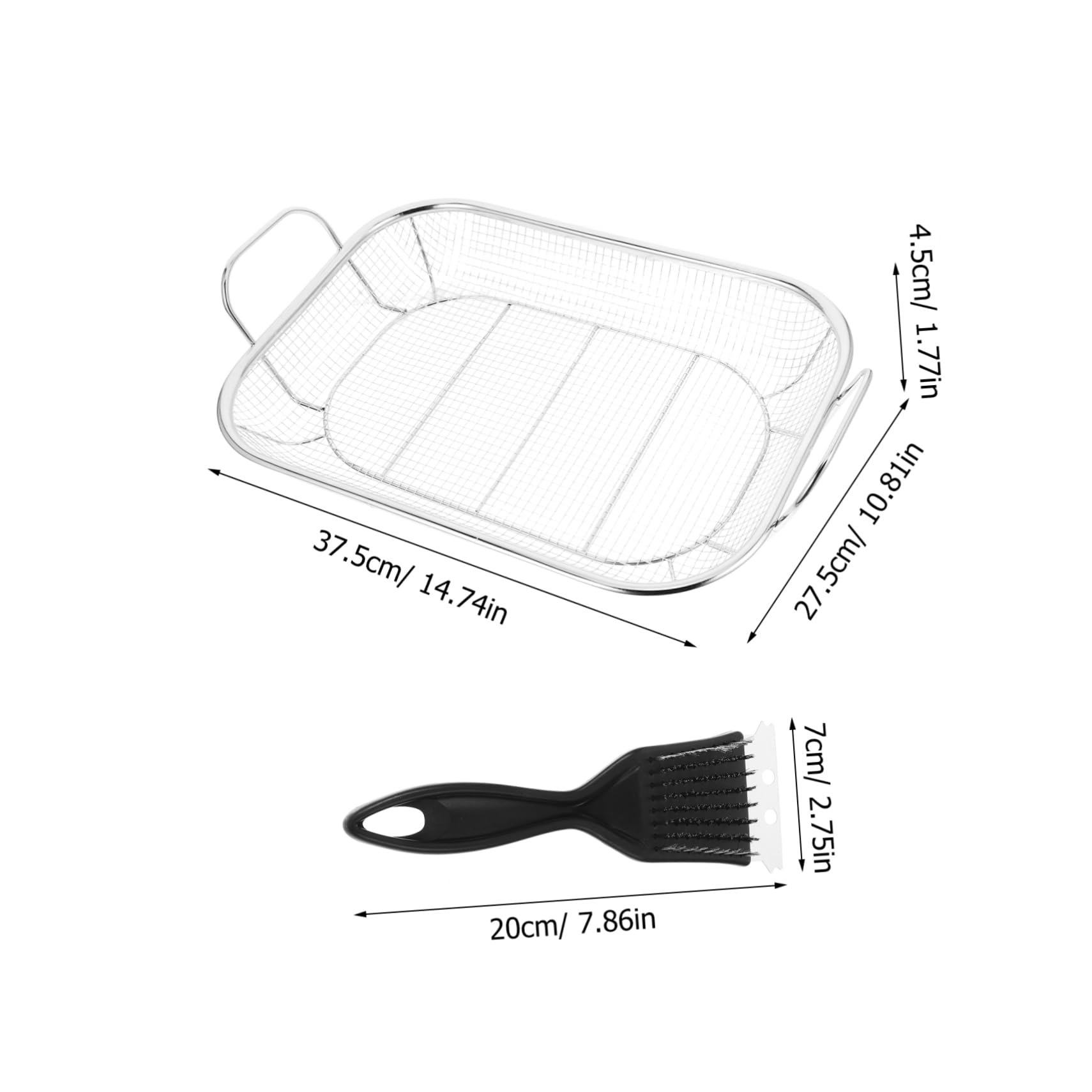 HANABASS Grill Rotisserie Basket Camping Cooking Utensils Grilling Accessories Smoker Accessories