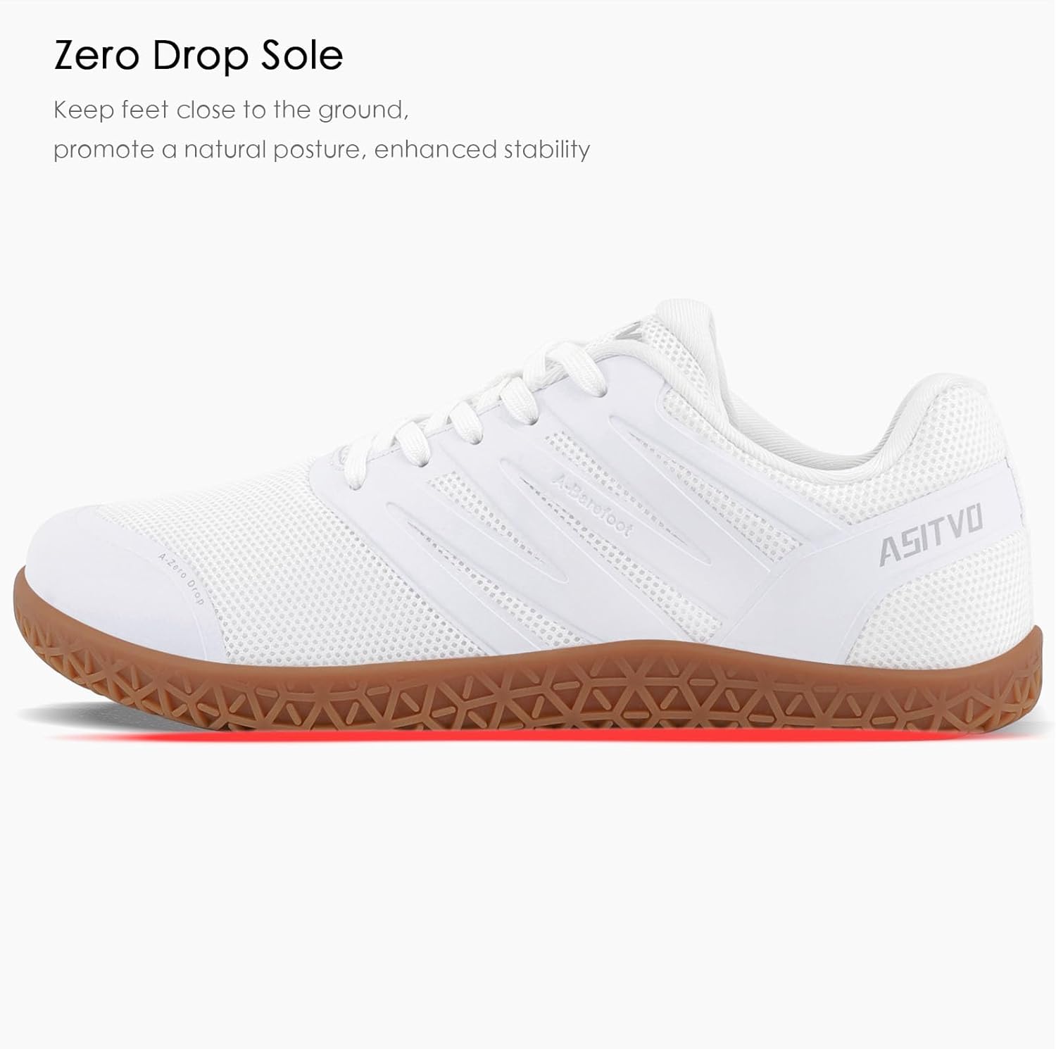 ASITVO Wide Men's Barefoot Zero Drop Sole Minimalist Width Toe Box Walking Shoes Sneakers TPU Toe No-Sew Upper - Image 2