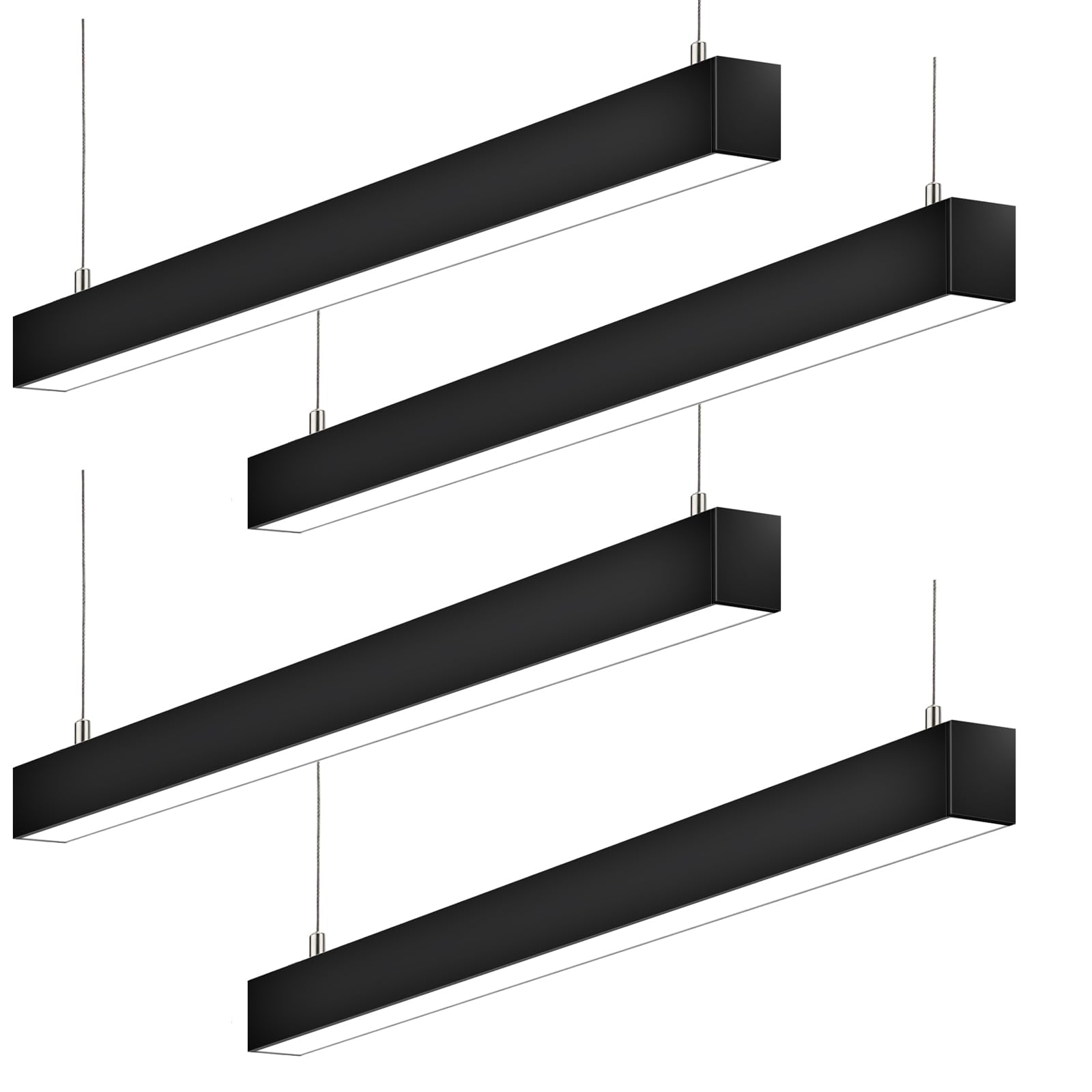 LED Linear Light 4FT 30W 40W 50W 3000K-6500K Selectable Hanging Office Shop Light Up to 5750LM Architectural Linear