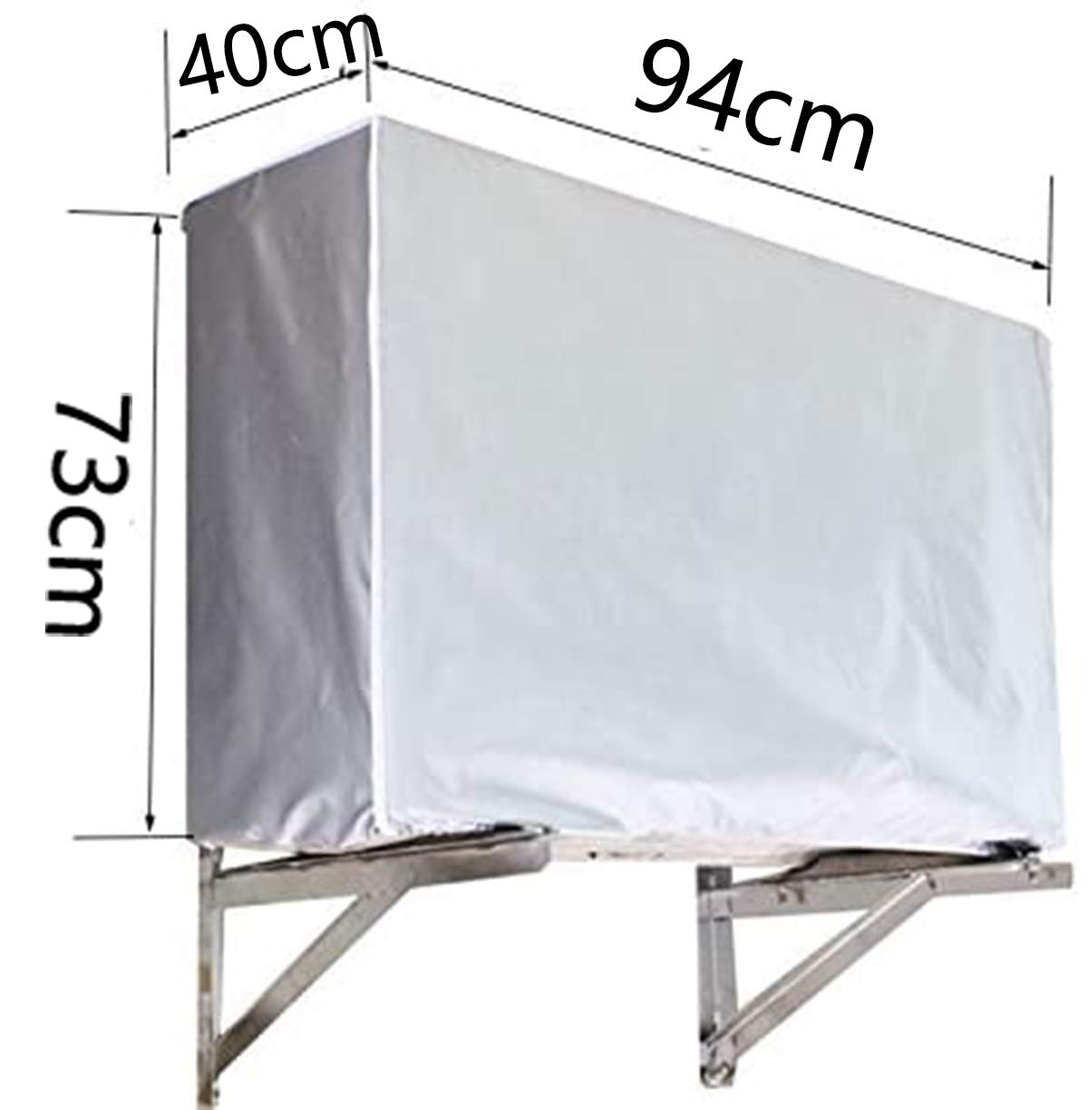 Copertura Per Condizionatore Esterno - Impermeabile, Antipolvere, Anti-UV, Per Esterno, Misura Grande (96x68x38 Cm) - Foto 7