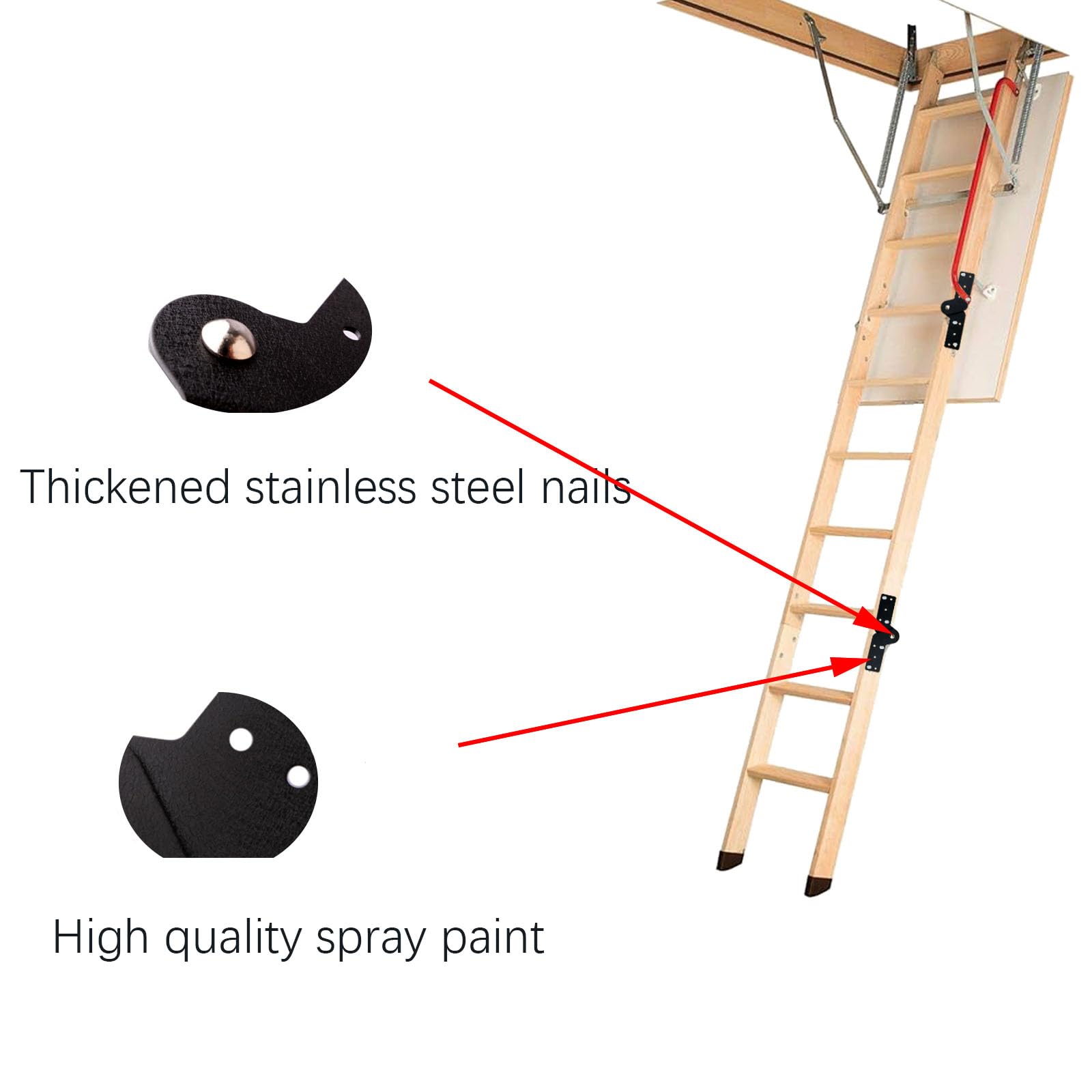 Lurrose Cerniera Per Scaletta Pieghevole Sostituzione Asta