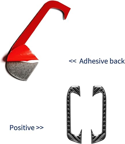 Miniatura 3 de Adhesivo de fibra de carbono real, panel de salida de aire, accesorios interiores, decoración compatible con Jeep Grand Cherokee 2021, 2020, 2019,