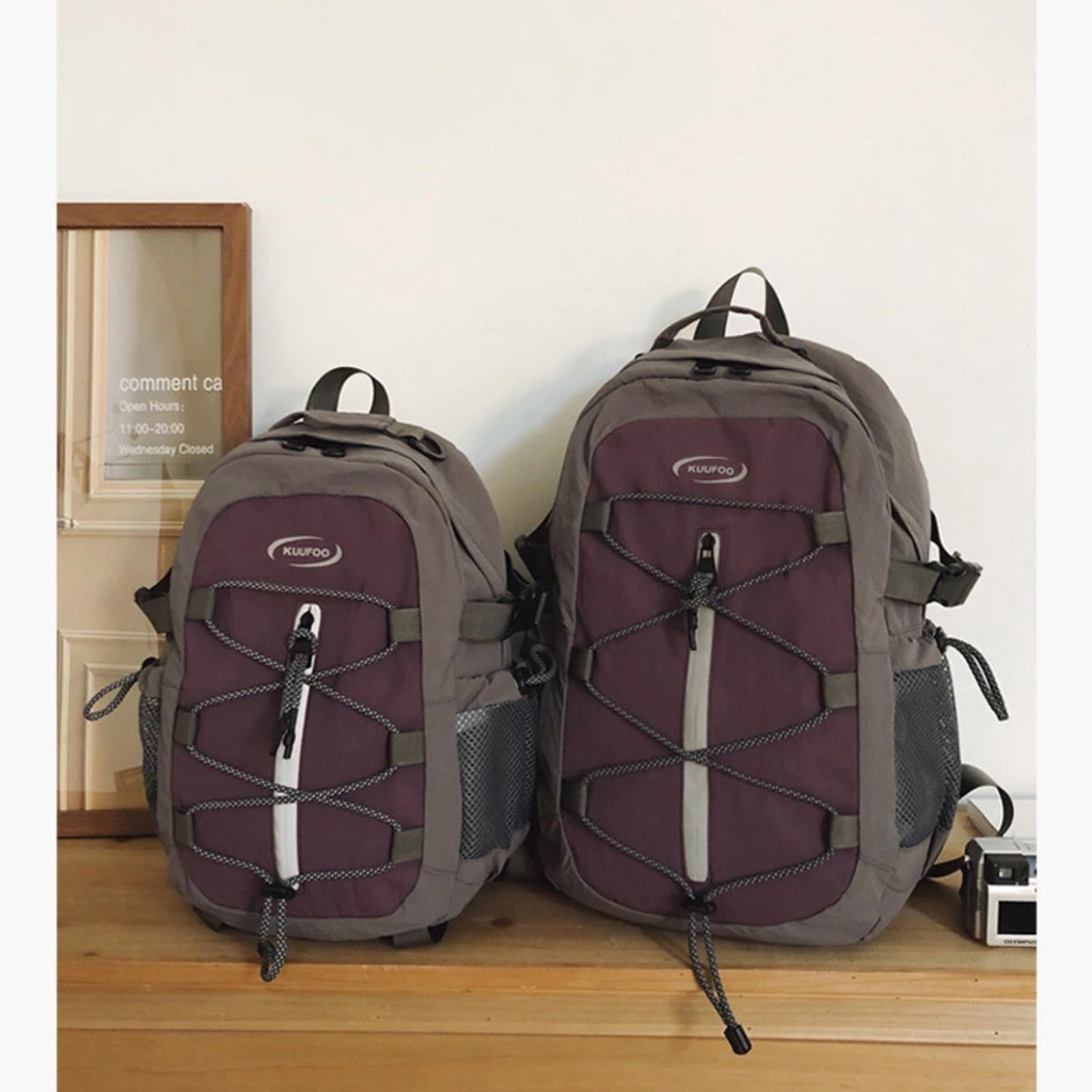 Zaino casual leggero di grande capacità per uomini donne viaggi sportivi(Verde,piccolo)