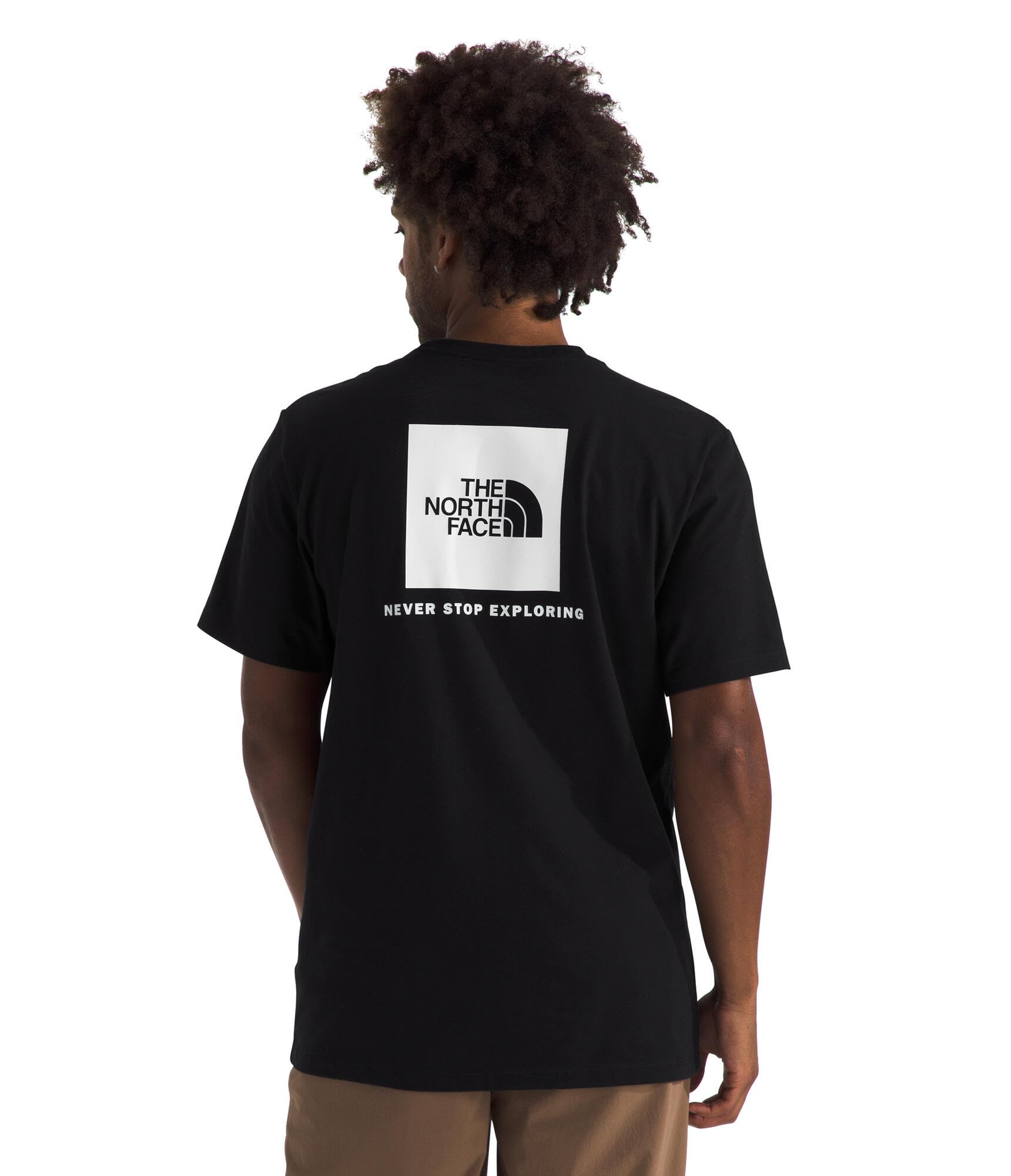 The North Face Men's Evolution Box NSE Regular Short Sleeve T-Shirt, TNF Black/TNF White, XL