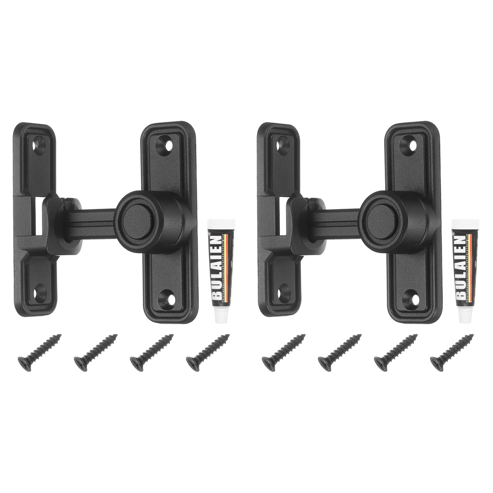 QUARKZMAN 2Pcs 90/180 Gradi Serratura A Battente Orientabile Lega Di Zinco