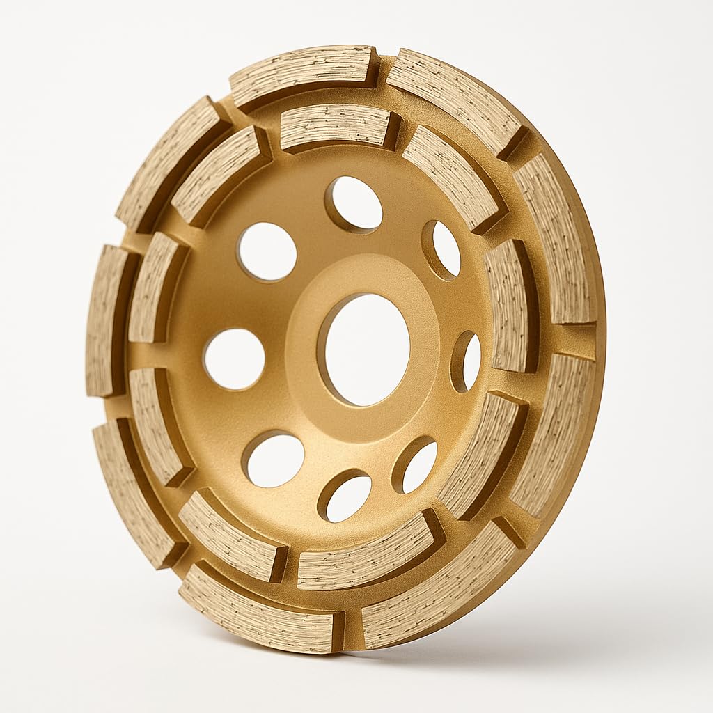 Diamantschleiftopf 115 Mm | Doppelsegment-Design Für Beton & Estrich | Mit 22,23 Mm Aufnahme Für Winkelschleifer
