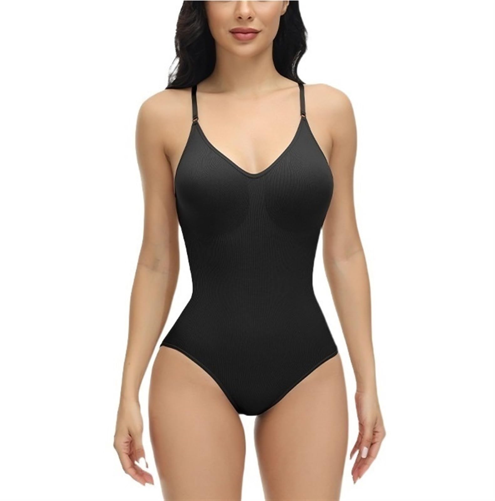 LYGBAOFUL Body Shapewear dla kobiet Body z stringami wyszczuplającymi brzuch, bezszwowe bluzki z odkrytymi plecami