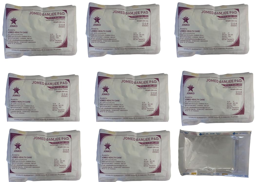 JOMED GAMJEE PAD SIZE : 15CMX30CM 1 PAD STERILE PACK - PACK OF 9 … (B0D6365S1L) Amazon Price History, Amazon Price Tracker