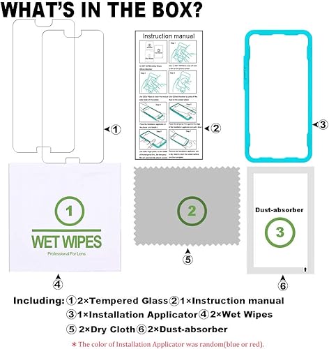 Miniatura 7 de Ibywind Protector de pantalla para Honor 10, paquete de 2 + 1 película trasera, vidrio templado 9H, transparente HD, resistente a los arañazos, sin