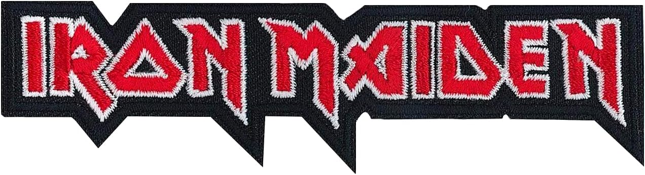 C&D Visionary Iron Maiden Logo Patch, Red, Black