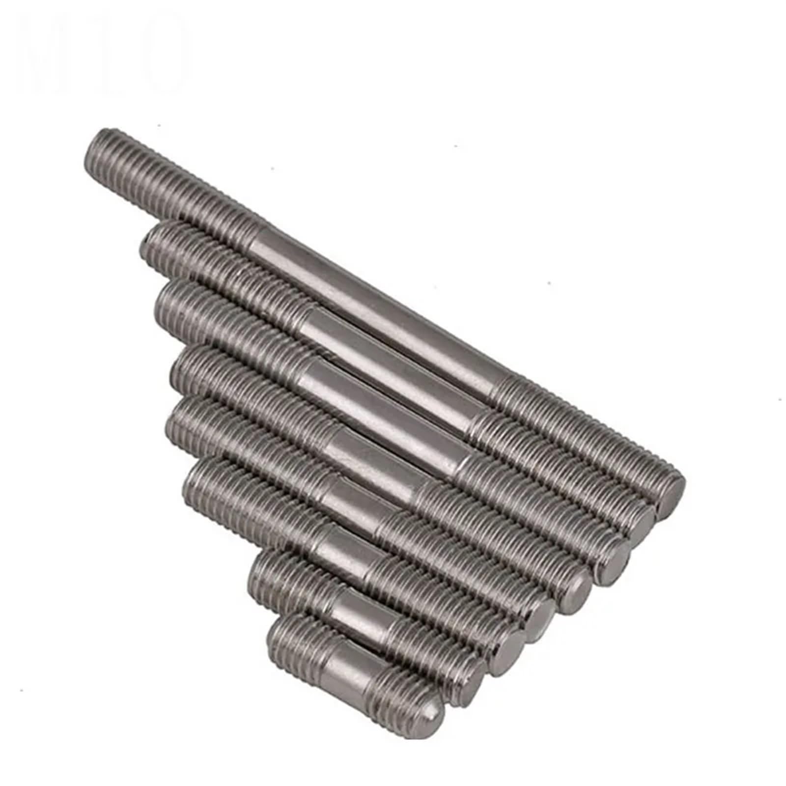 Varilla Roscada M3 X0.5 50 mm - 200 Métrico 304 Acero inoxidable Doble extremo Roscado Pernos Tornillo Varilla(M3X140mm-20pcs)