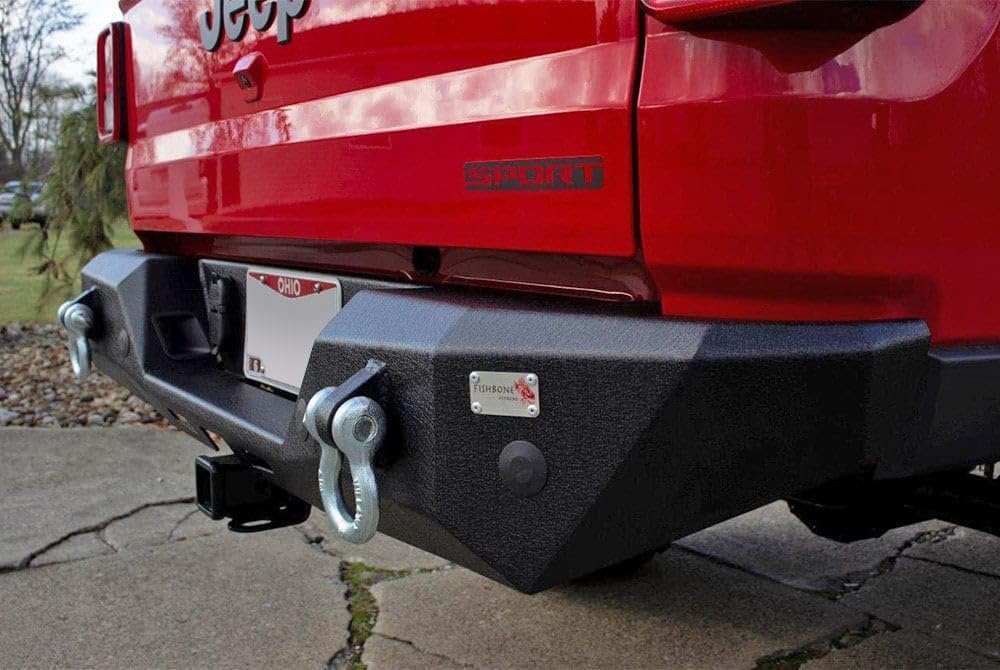Fishbone Offroad FB22149 - Mako Mid Width Black Powder Coat Rear HD Bumper