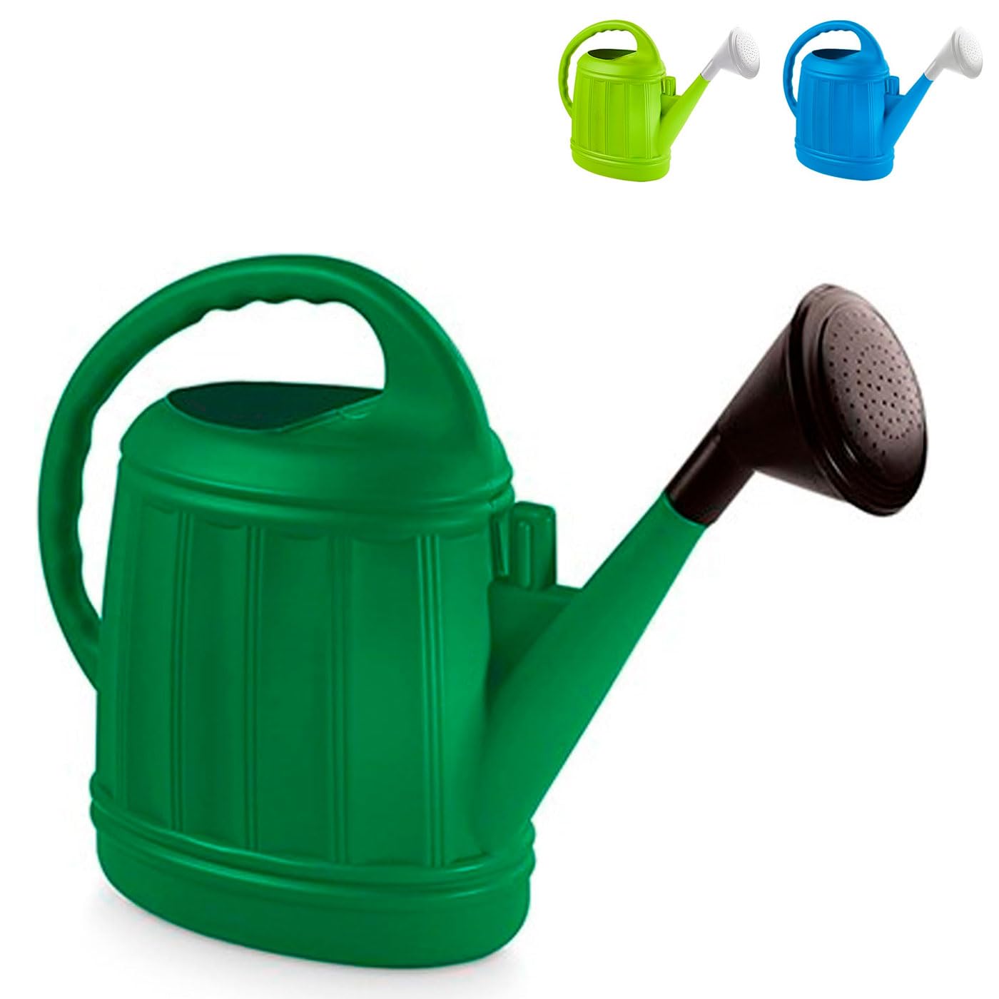 Acan Tradineur - Regadera de plástico, Modelo Azahar, fácil llenado, Ligera y versátil, regar Plantas, Flores, Interior y Exterior, jardín, Fabricada en España (Color Aleatorio - 12 litros)