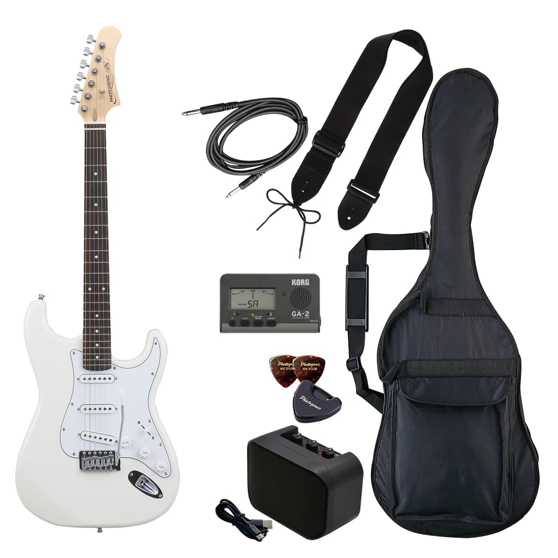 Amazon | PhotoGenic エレキギター 初心者入門バリューセット STタイプ