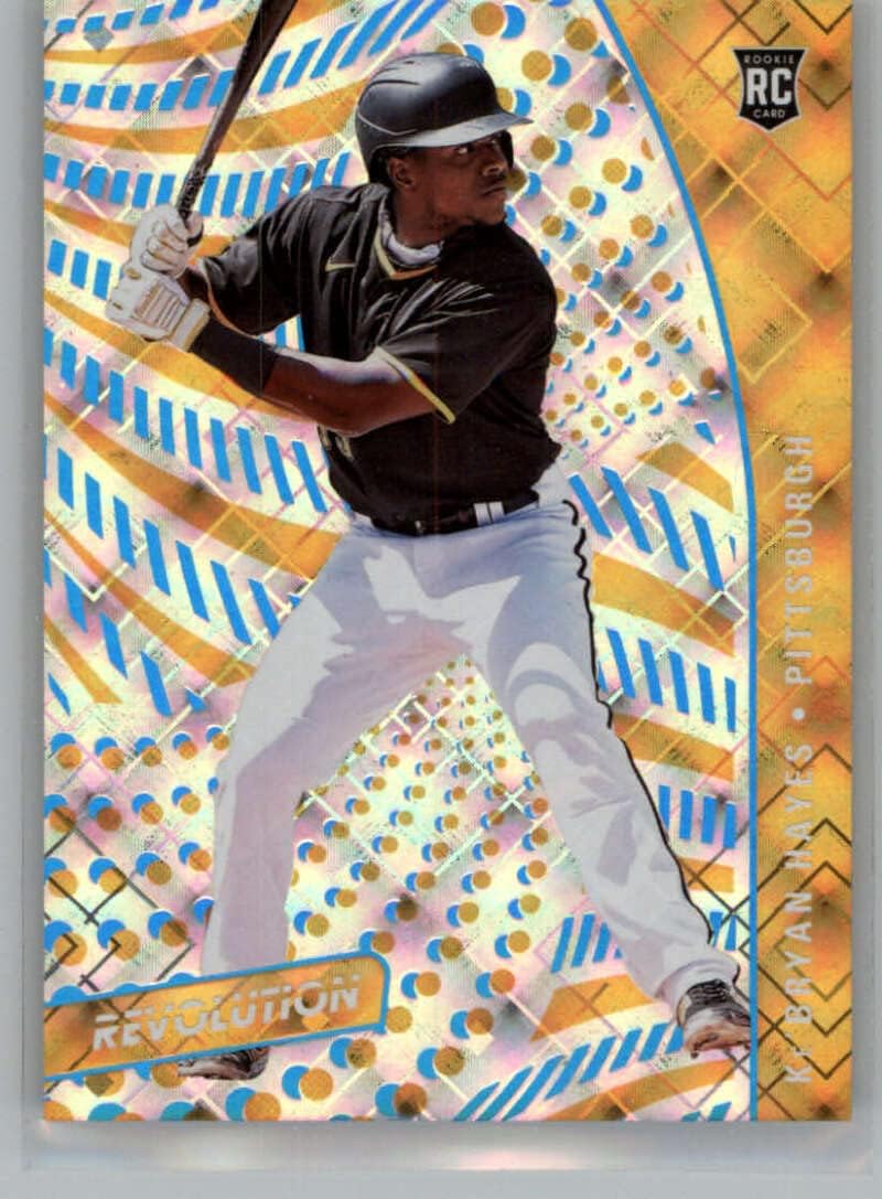 2021 Panini Chronicles Revolution Cosmic #24 Ke'Bryan Hayes SER/99 Pittsburgh Pirates Official MLB PA Baseball Card in Raw (NM or Better) Condition
