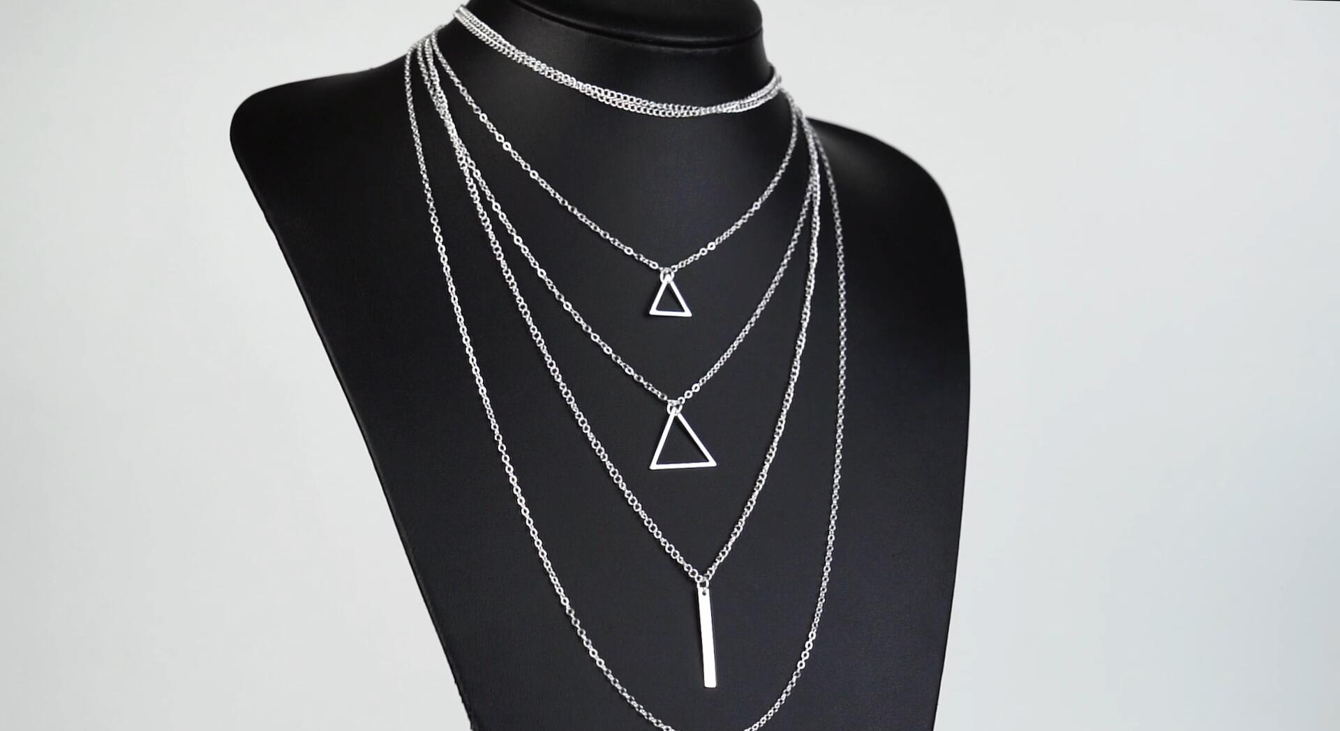 アクセサリー PRY Layered Bar Necklace [slv925] Layered Bar Necklace [slv925] – PRY