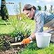 KOTARBAU® Mini Doppel-Hacke Herzblatt 160 mm mit Zinken für kleine Pflanzen Kleinhacke Unkrauthacke Gartenhacke Pflanzhacke Gartenwerkzeug zum Umpflanzen Jäten Gartenpflege