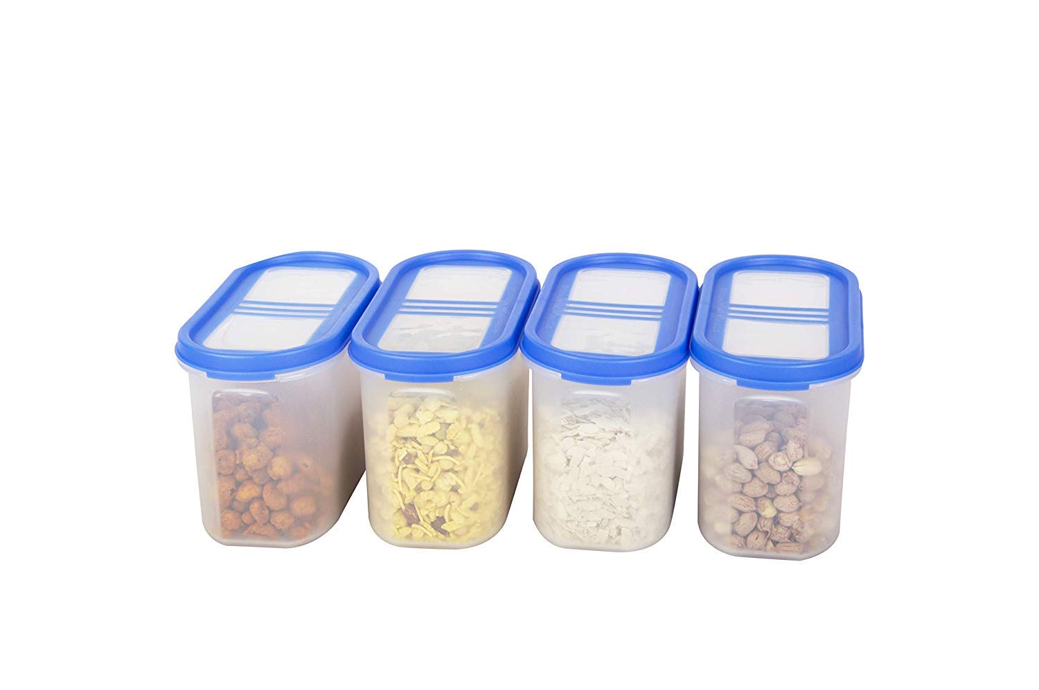 Cutting EDGE Plastic Container- 1200ml, 4 Pieces, Blue