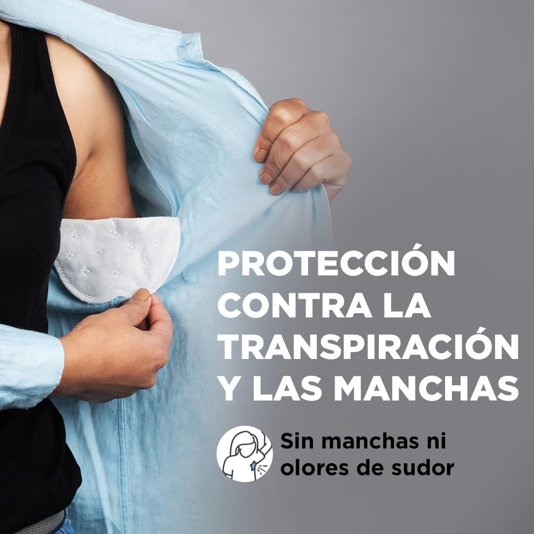 PEESAFE Almohadillas Antitranspirantes Axilas (14 piezas) | Absorben sudor y olores | Para mujeres y hombres