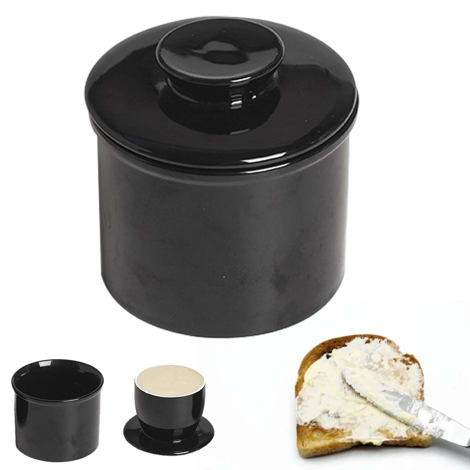 Com-four® 2X Butterdose - Große Butterglocke Aus Edelstahl