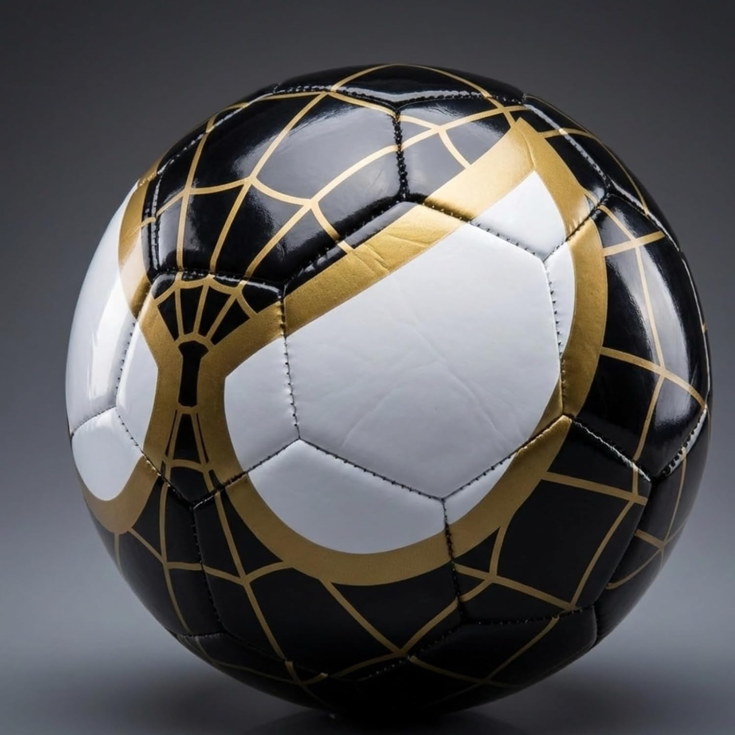 Spider Eye Football For Kids, Vibrant Soccer Ball for Boys Girls, Perfect for Training, Outdoor Play & Skill Development, SuperheroInspired Design Football For Unisex Childrens, Size 5 (Black)