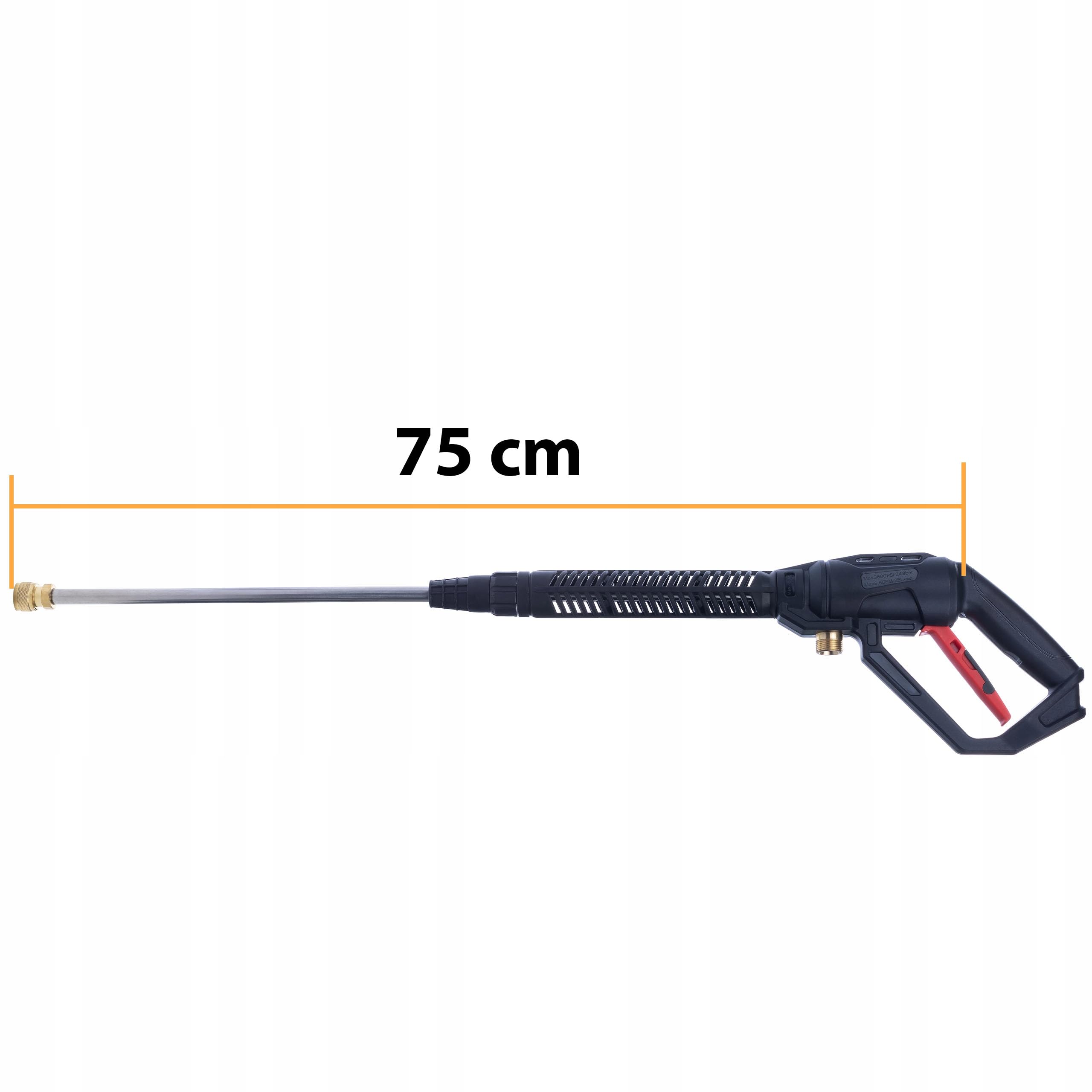 Rosfix Set Pro Clean Gun PCG1 – Pistola de alta presión con conector M22 x 1,5 + lanza + 1 L pistola de espuma | 4000 PSI | Núcleo de latón | Repuesto para limpiadores de alta presión Kärcher, Bosch