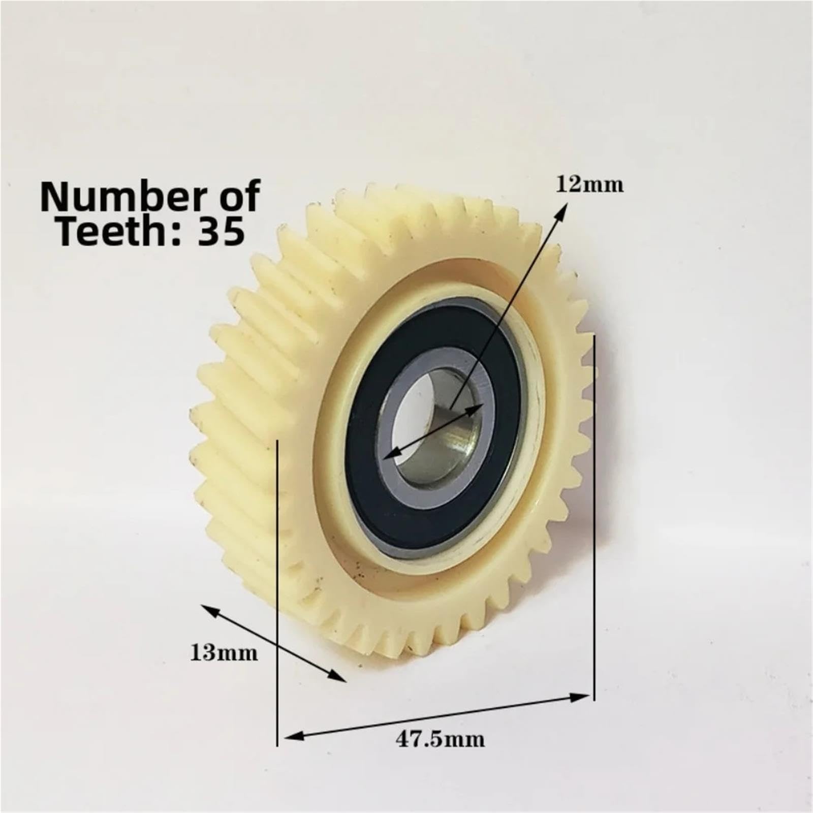 Engrenage planétaire Oblique 47.3x13mm, Engrenages 35T, diamètre intérieur 12mm/10mm, pièces de Rechange de Moteur de moyeu de vélo électrique en Nylon