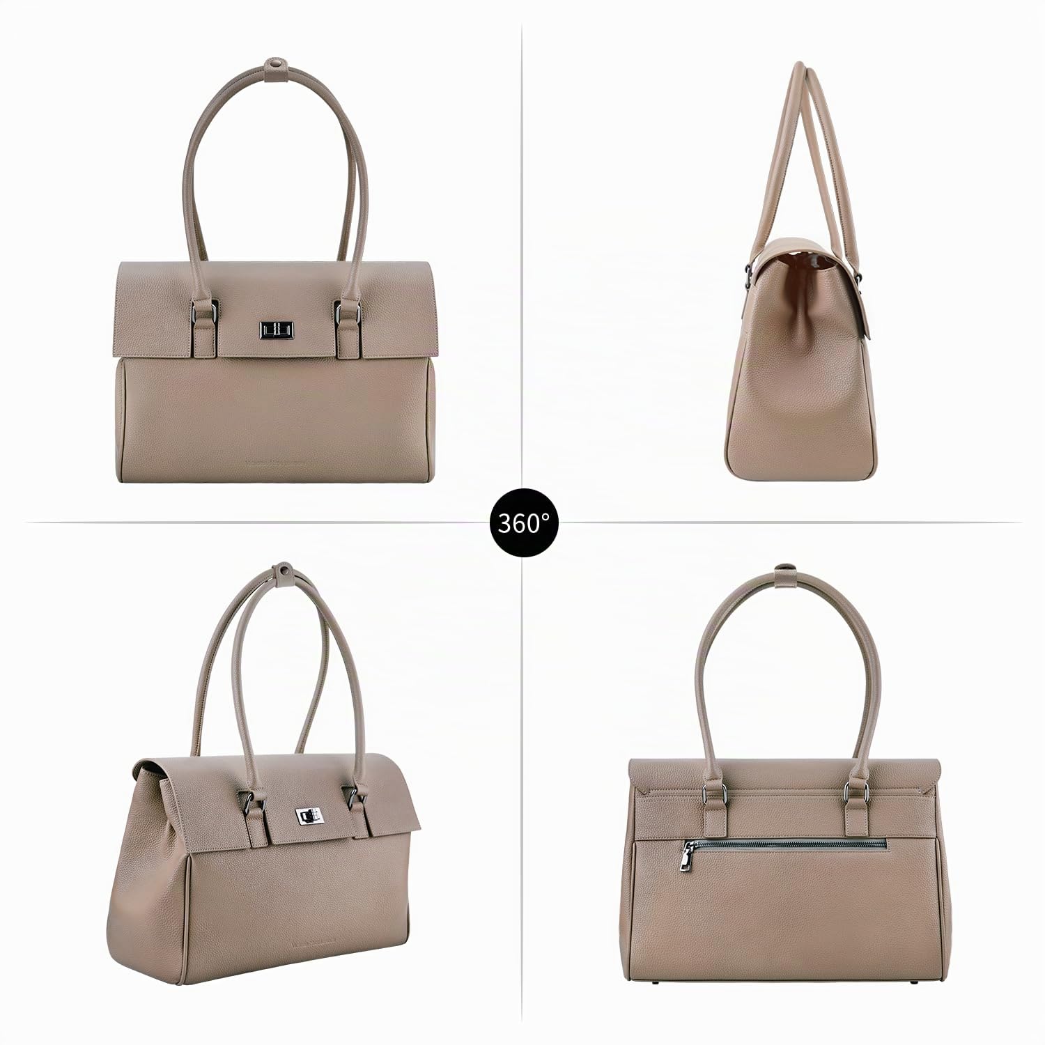 VICTORIA HYDE Sac à main élégant pour femme - Grand sac à bandoulière - Sac à main pour ordinateur portable - Porte-documents - Sac à main de