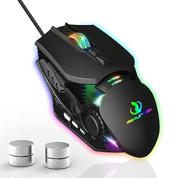 RIIKUNTEK Gaming Mouse Wired Black
