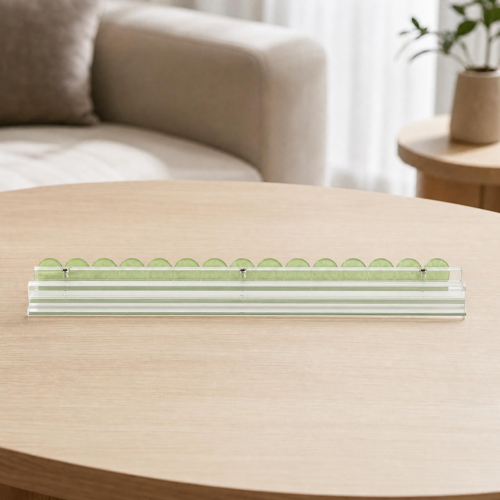 4 Pezzi Tessere da con Canale Aperto Resistente Moderno per Sale Giochi Domestiche,