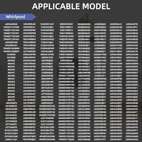 Upgraded279838-W10724237-Dryer-Heating-Element-for-Whirlpool-Wed4815ew1-Maytag-Centennial-Medc215ew1-Kenmore-70-80-Series-Model-110-Amana-Ned4655ew1-Roper-AdmiralReplaces-2406026-3403585-3398064