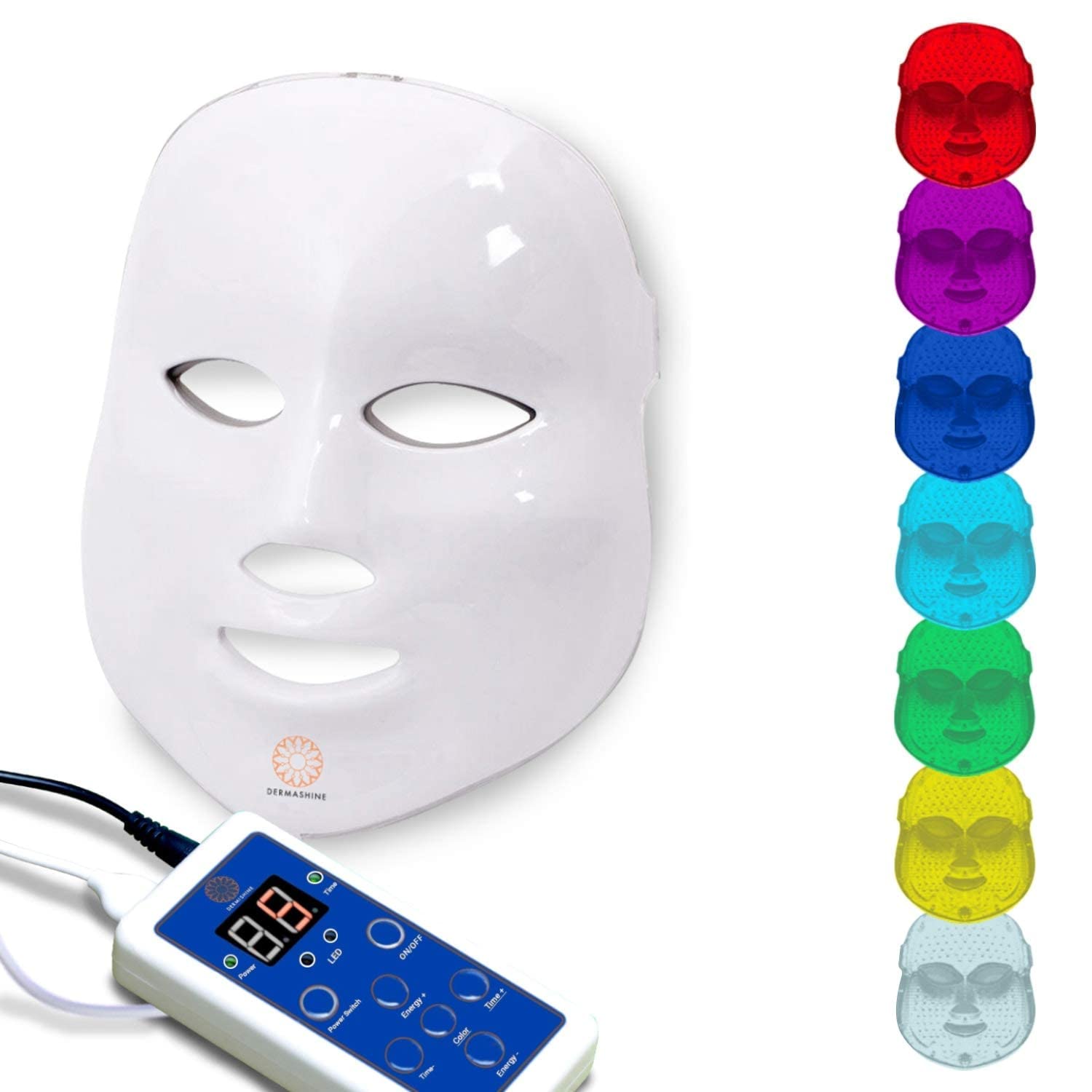 VinbanPro 7 Color LED Face Mask |Photon Red Light Therapy For Healthy Skin Rejuvenation|Collagen, Anti Aging, Wrinkles, Scarring | Korean Skin Care, Facial Skin Care Mask - Pack Of 1