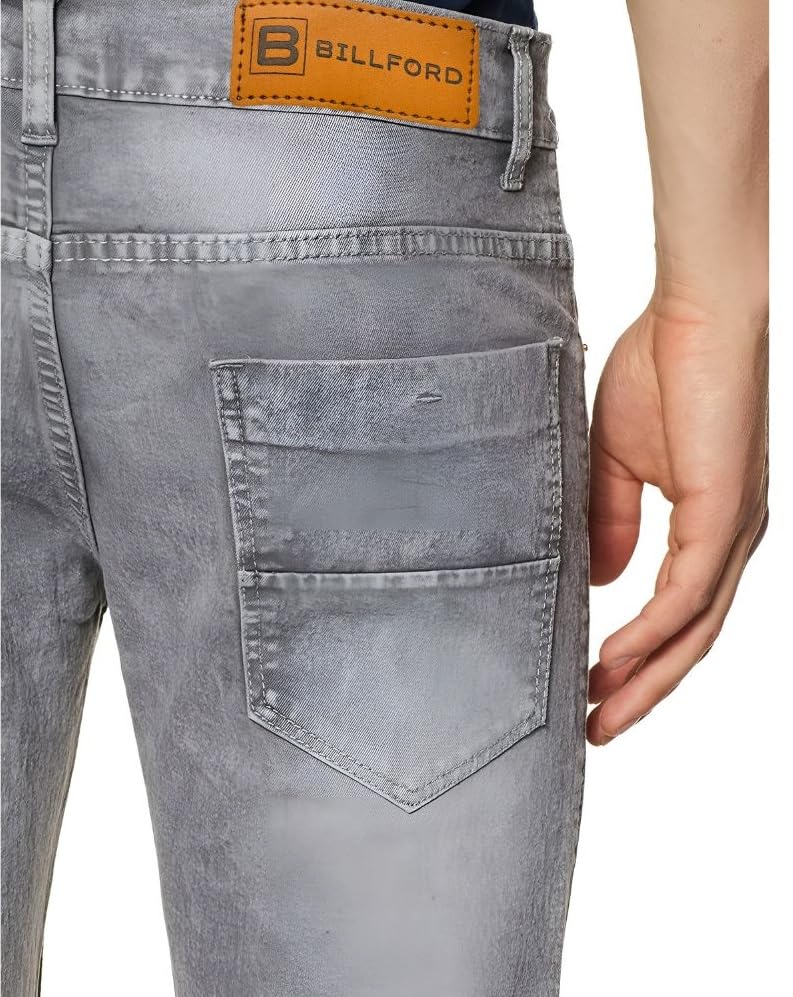 Image of Billford Men Regular Fit Knee Length Casual Wear Denim Shorts | Mid-Rise Crafted with Comfort Fit and High Performance for Everyday Wear