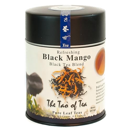 Miniatura 5 de The Tao of Tea, Earl Grey - Té negro, hoja suelta, lata de 3.5 onzas y té negro de mango negro, hoja suelta, lata de 4 onzas